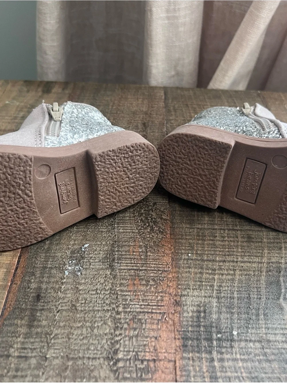 Jumping Beans toddler suede and glitter boot size 7